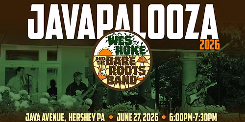 Wes Hoke and the Bare Roots Band @Javapalooza (6\/27\/2026 6:00-7:30)