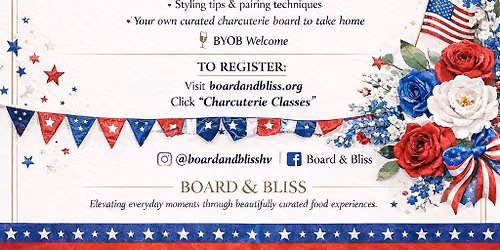 Patriotic Charcuterie Workshop