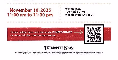 Dine to Donate Night -Primanti's