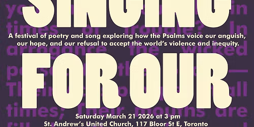 Singing for Our Lives: Echoes of the Psalms in Social Movements