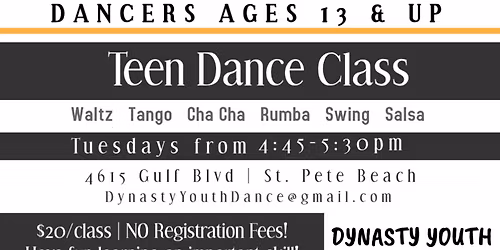 Teen Ballroom Group Class