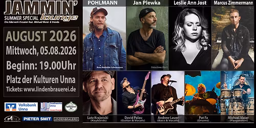 JAMMIN'lounge AUGUST 2025 Open-Air Special