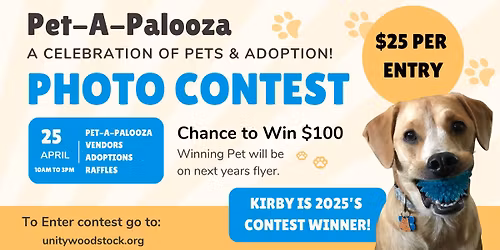 Pet A Palooza Pet Photo Contest \u2013 Enter for a Chance to Win $100!