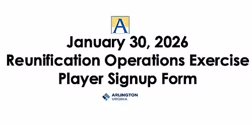 APS and ACG Reunification Exercise - Player Signup