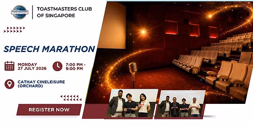TMCS Speech Marathon @ Cathay Cineleisure Orchard