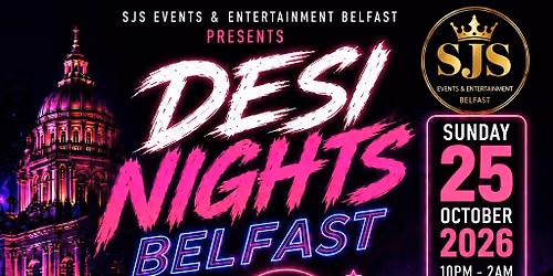 DESI NIGHTS BELFAST \u2013 Halloween Edition Bollywood & South Indian Club Night