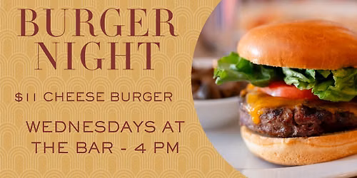 Burger Night at the Bar