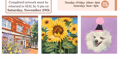 Call to Artists: 6x6 Fundraiser Artwork Drop-off Deadline