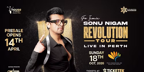 Sonu Nigam | Revolution Tour 2026 | Live in Perth
