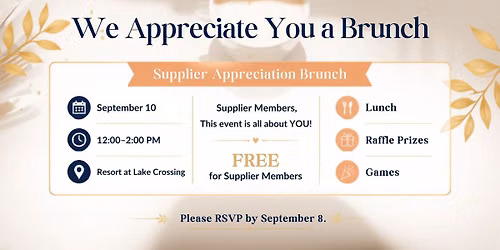 CKAA Appreciates You a Brunch - Supplier Appreciation