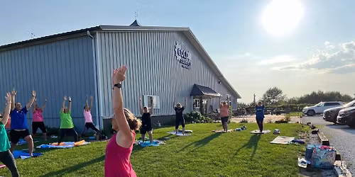 Outdoor Yoga at Cold Country Vines & Wines Tuesdays during Summer