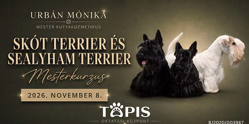 Sk\u00f3t \u00e9s Sealyham terrier mesterkurzus