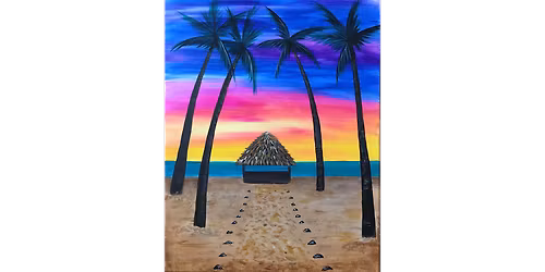 Tiki Sunset - Paint and Sip in Phoenix | Classpop!\u2122