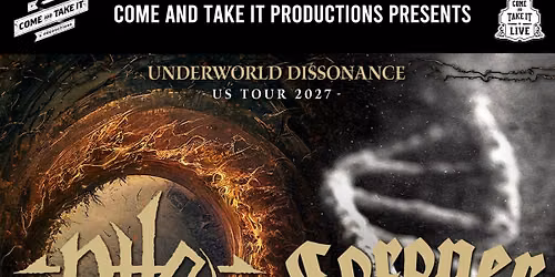 Nile, Coroner and Syn Absence at Come and Take It Live in Austin!