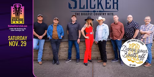 Slicker country band + Line Dance Lessons at The Headliners Club