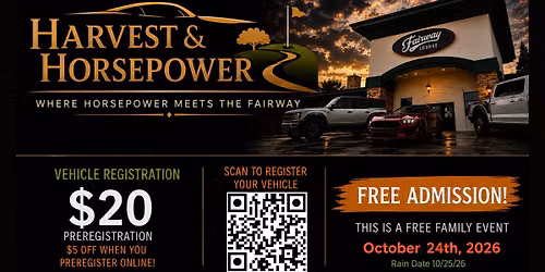 \ud83c\udf42\ud83c\udfc1 HARVEST & HORSEPOWER \ud83c\udfc1\ud83c\udf42\nWhere Horsepower Meets the Fairway