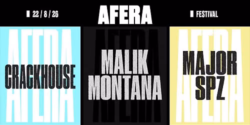 Malik Montana x CrackHouse x Major SPZ \u2022 MIEDWIE \u2022 22\/8\/26