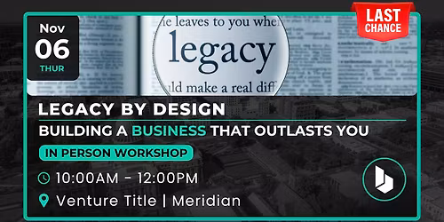 INTRO Class- Building a Business That Outlasts You w\/ Brandon Johnson