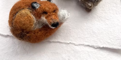 Sleeping Fox or Squirrel Needle Felting Workshop 