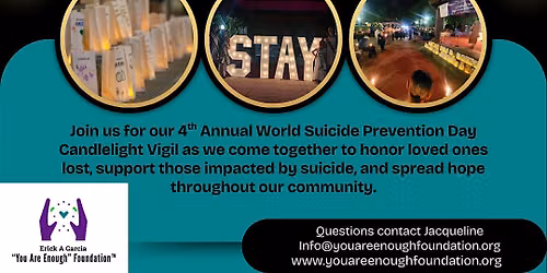 4th AV World Suicide Prevention Day \/ Candlelight Remembrance Day