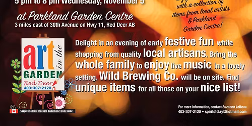 Christmas Open House by, Art in the Garden RD