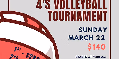Reverse 4s Coed Volleyball Tournament