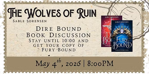 Book Release & Discussion | The Wolves of Ruin by Sable Sorensen