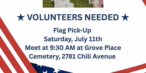 \ud83c\uddfa\ud83c\uddf8 Flag Pick-Up at Grove Place Cemetery \ud83c\uddfa\ud83c\uddf8