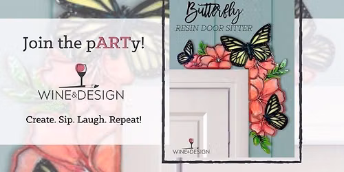 Butterfly Resin Door Sitter | Sales End 06\/07 @ 11:59PM | Wine & Design