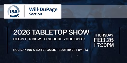 2026 Tabletop Show Exhibitor Table Registration