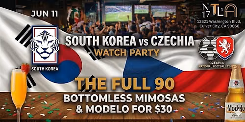 \u26bd\ufe0f South Korea vs Czechia Watch Party \u2014 World Cup 2026 Opener|N17 The Lane