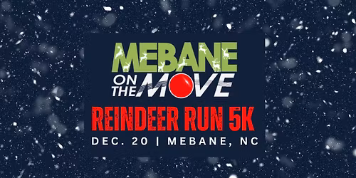 Mebane Woman\u2019s Club Annual Reindeer Run 5K 2025!!