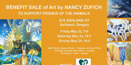 Nancy Zufich Art Sale benefitting Friends of the Animals
