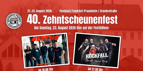 dEFFtig & ROCKFALL beim 40. Zehntscheunenfest