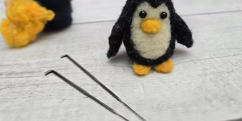 Make a Needle Felted Penguin:    A  Winter Warmth Workshop