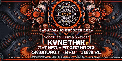 THE FLIPSYDE - Psytrance night @ Antwerp