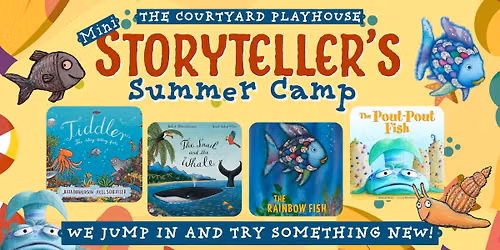 Mini Storytellers Summer Camp 2026 4-7 Years (Afternoon) We Jump In and Try Something New!