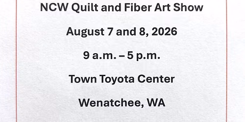 NCW Quilt and Fiber Art Show
