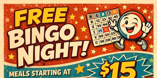 FREE BINGO FRIDAY NIGHT