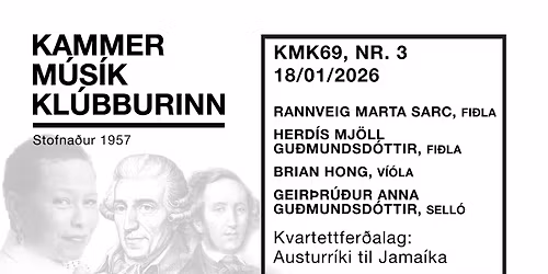 KMK69 NR. 3 \/\/ KVARTETTFER\u00d0ALAG: Austurr\u00edki til Jama\u00edka