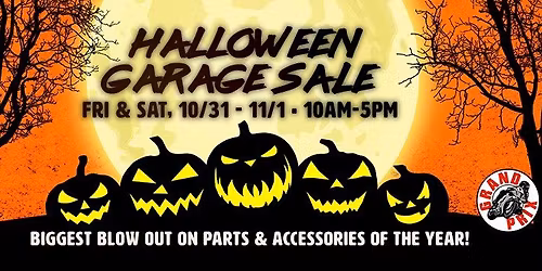Halloween Garage Sale at Grand Prix Motorsports