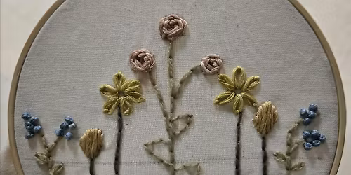 Embroider with garden colors