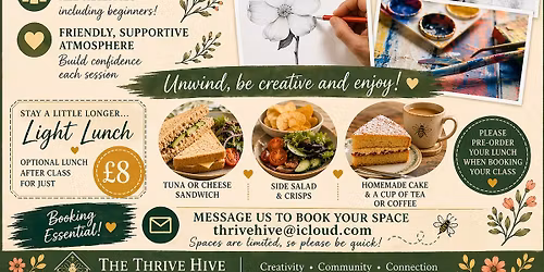 Paint & Sketch with optional Lunch 