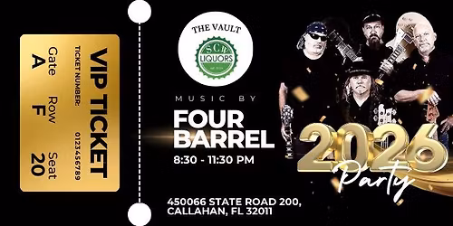 New Years Eve with Four Barrell Band
