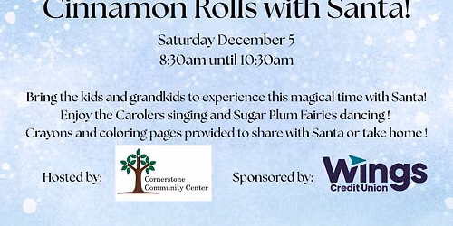 Cinnamon rolls with Santa