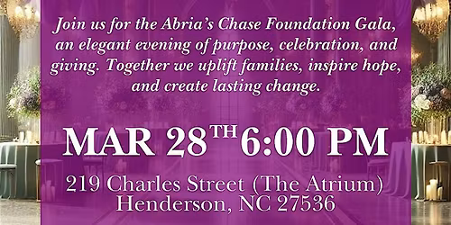 Abria's Chase Foundations Gala