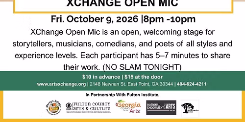 October XChange Open Mic 10-09-26