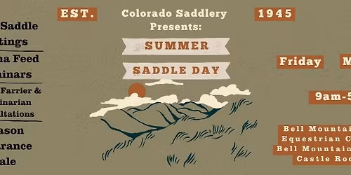 Summer Saddle Day