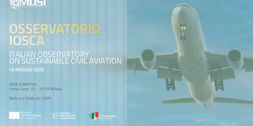 OSSERVATORIO IOSCA - Italian Observatory on Sustainable Civil Aviation