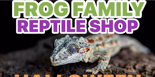 Frog family reptile shop trunk, or treat, Springfield, Missouri